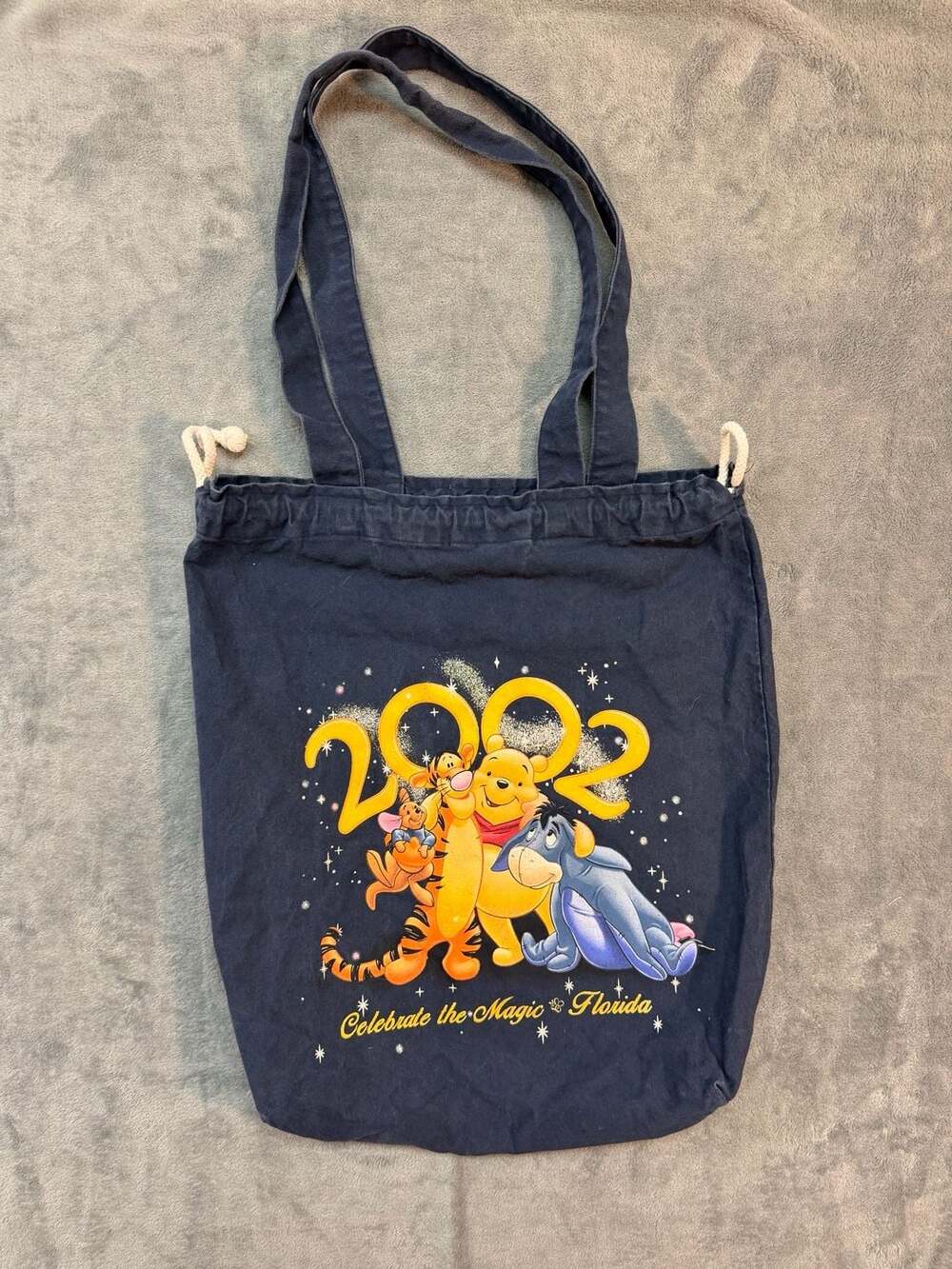 2002 Disney Celebrate The Magic Florida Winnie The Pooh TiggerEeyoreKangarooTote